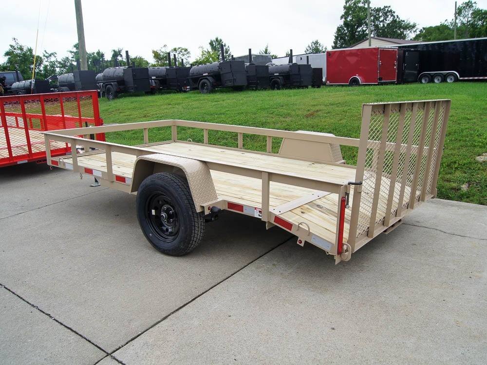 6'4" x 12 Powder Coated Dovetail Utility Trailer 3500lb Axle Powder Coated image 20
