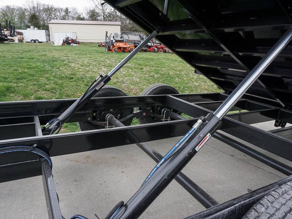 Hydraulic 7'x16' 2ft Side Gooseneck Dump Trailer (2) 7K Axles image 24