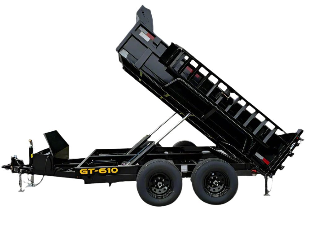 6' X 10' Hydraulic Dump Trailer With Loading Ramps GVWR 9990 image 0