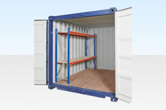 Adjustable, Heavy Duty Two Tier Container Racking (Single Bay) image 0