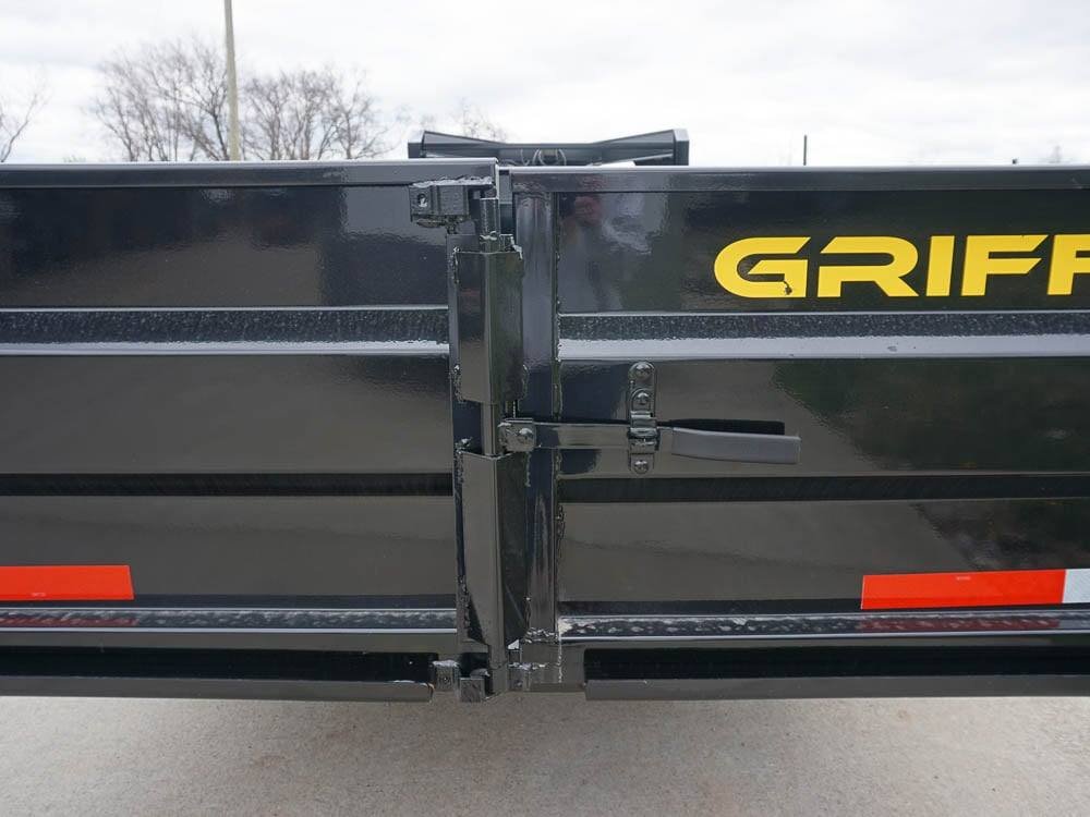 Hydraulic 7'x16' 2ft Side Gooseneck Dump Trailer (2) 7K Axles image 16