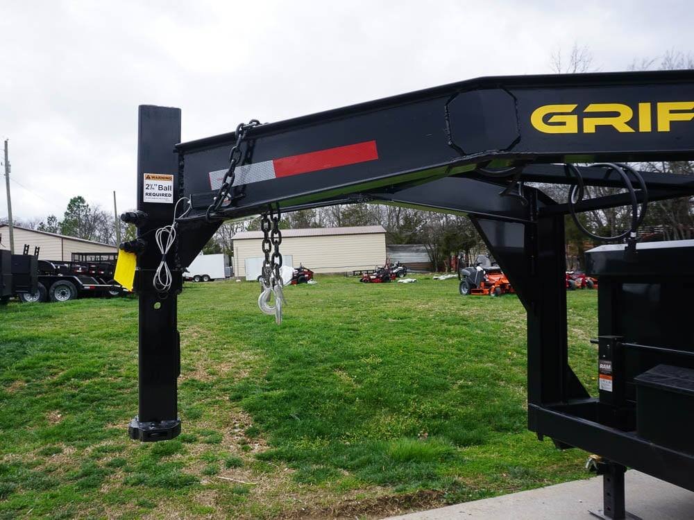 Hydraulic 7'x16' 2ft Side Gooseneck Dump Trailer (2) 7K Axles image 1