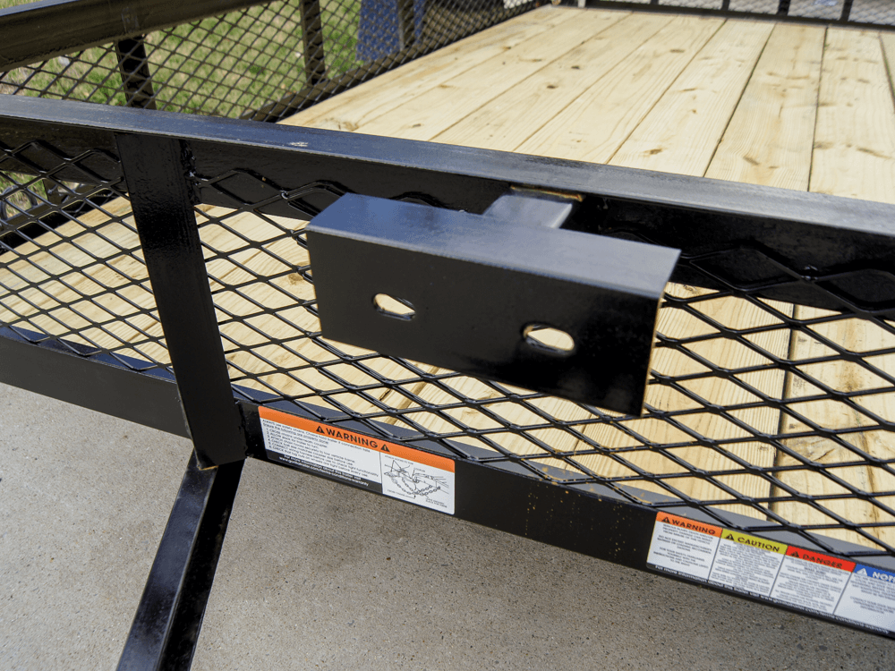 6.4x12 Dovetail Utility Trailer with 1ft Mesh Sides (2) 3,500lb Axles image 12