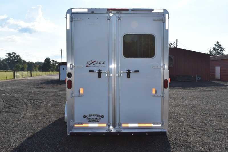 2015 Exiss 7308LQ 3 Horse Trailer with 8′ Short Wall image 20