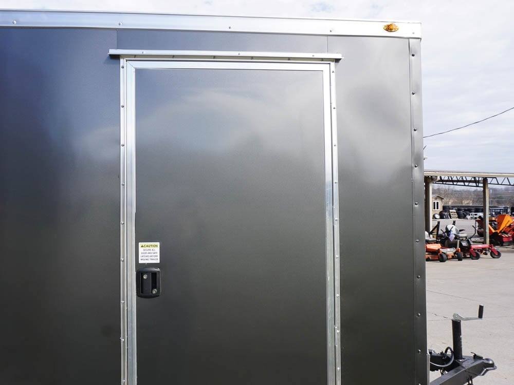 7x12 Enclosed Charcoal Trailer with Silver ATP 3500lb Axle Storage image 8