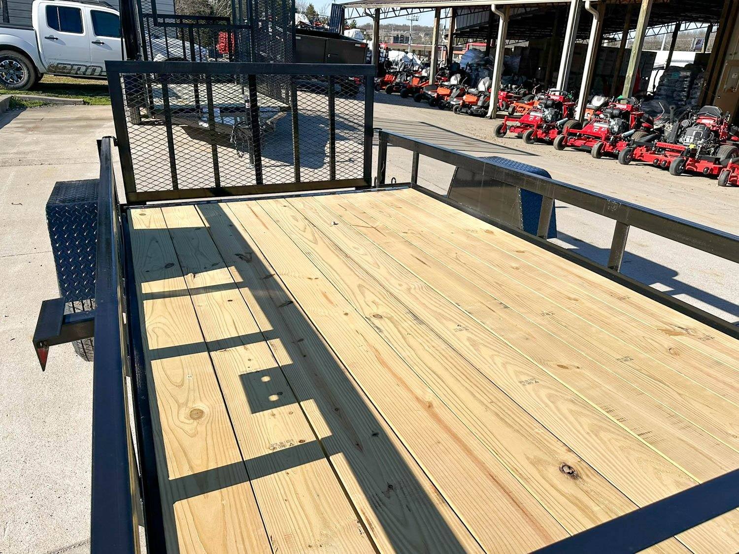 6'4" x 12 Powder Coated Dovetail Utility Trailer 3500lb Axle Powder Coated image 15