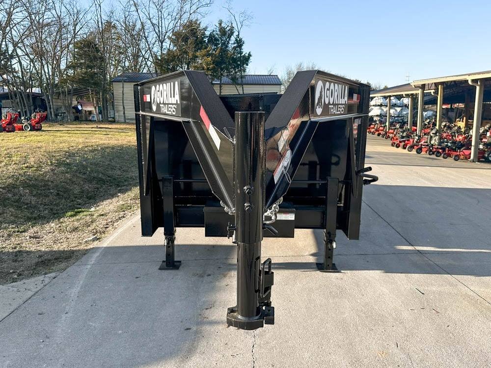 7x14 Gorilla Telescopic Gooseneck IBeam Dump Trailer 3ft Sides (2) 7K Axles image 1