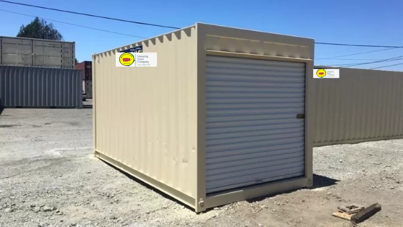 16Ft Storage Container With Roll-Up Door image 1