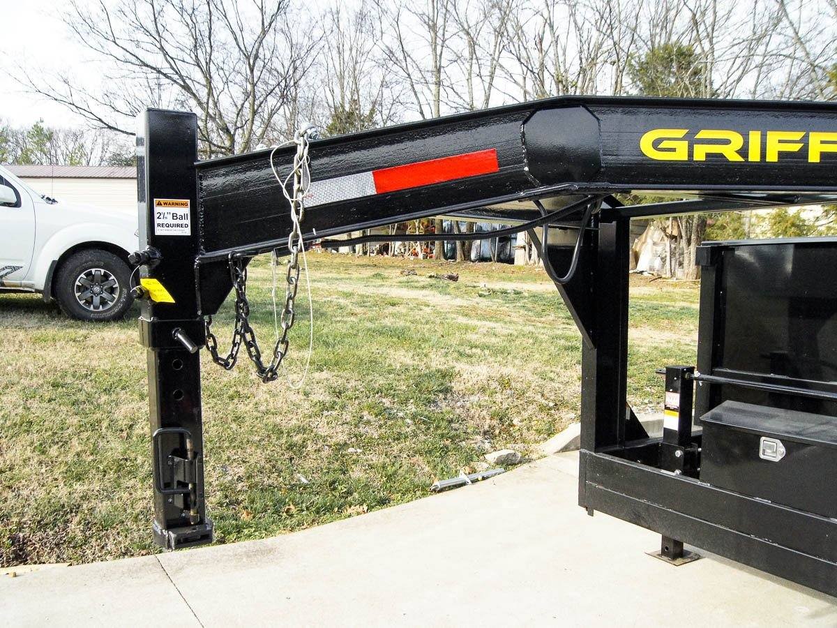 7x16 Gooseneck Telescopic Dump Trailer with 2ft Sides (2) 7K Axles image 9