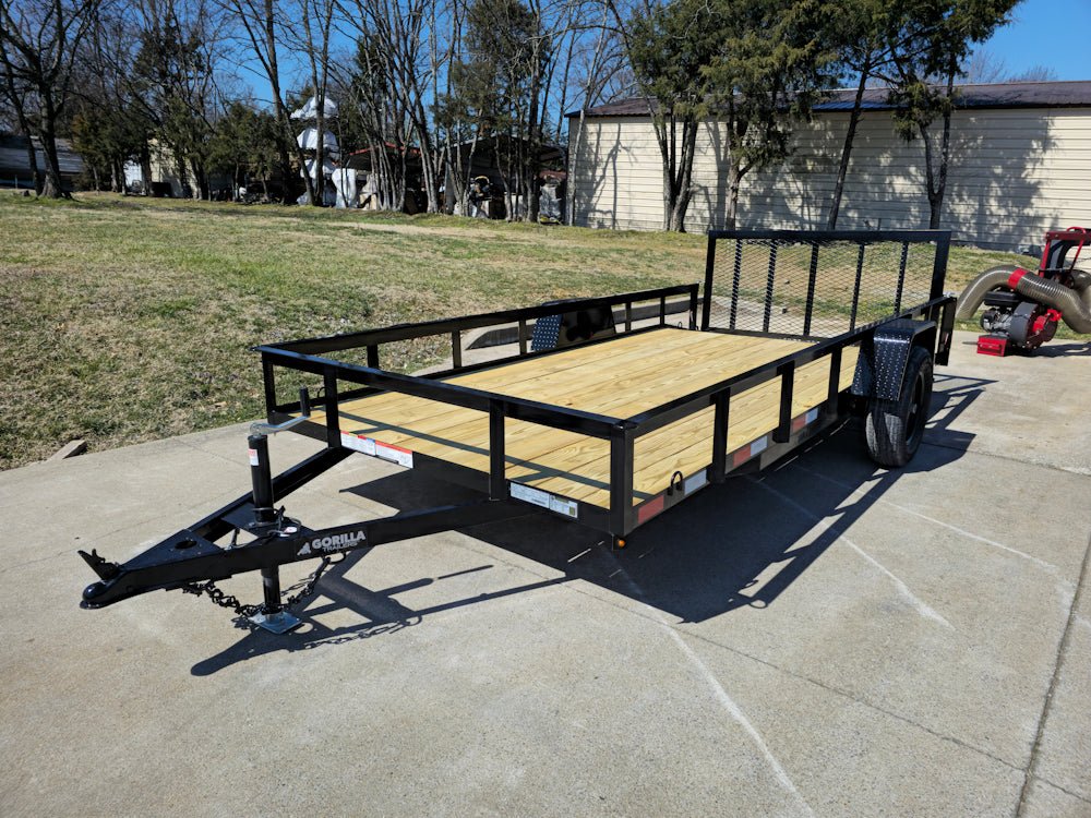 6'4" x 14 Utility Trailer Dovetail With Gate Powder Coated 3,500lb Axle image 8