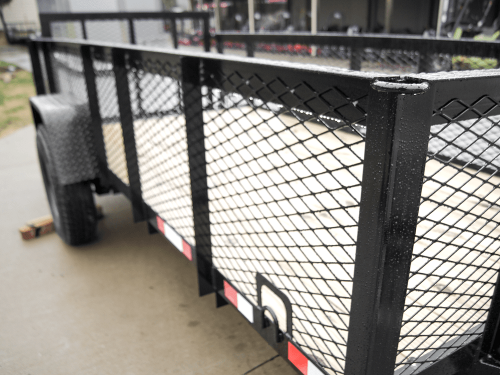 5x12 Dovetail Utility Trailer with 2ft Mesh Sides 3,500lb Axle image 9