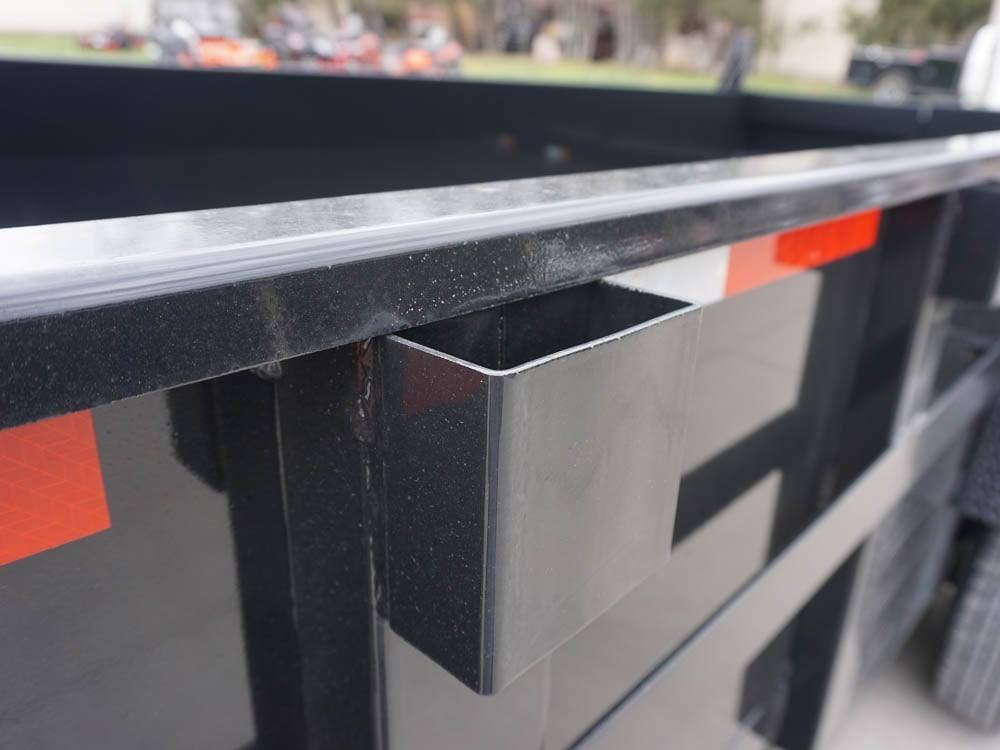 Hydraulic 7'x16' 2ft Side Gooseneck Dump Trailer (2) 7K Axles image 12