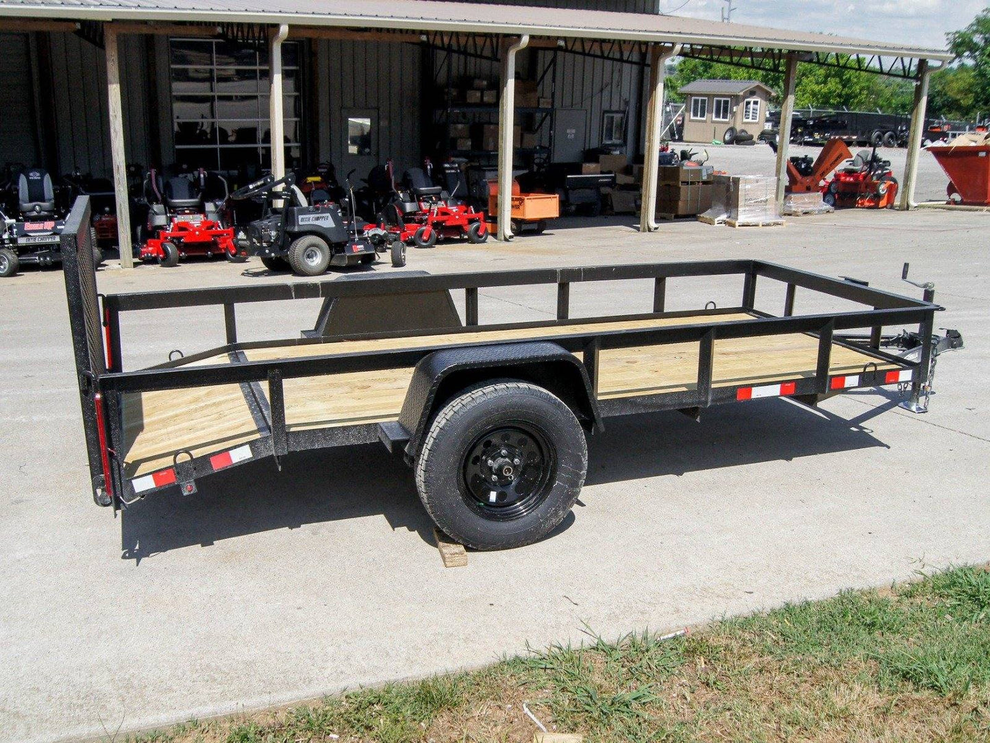 5x12 Powder Coated Dovetail Utility Trailer 3500lb Axle image 6