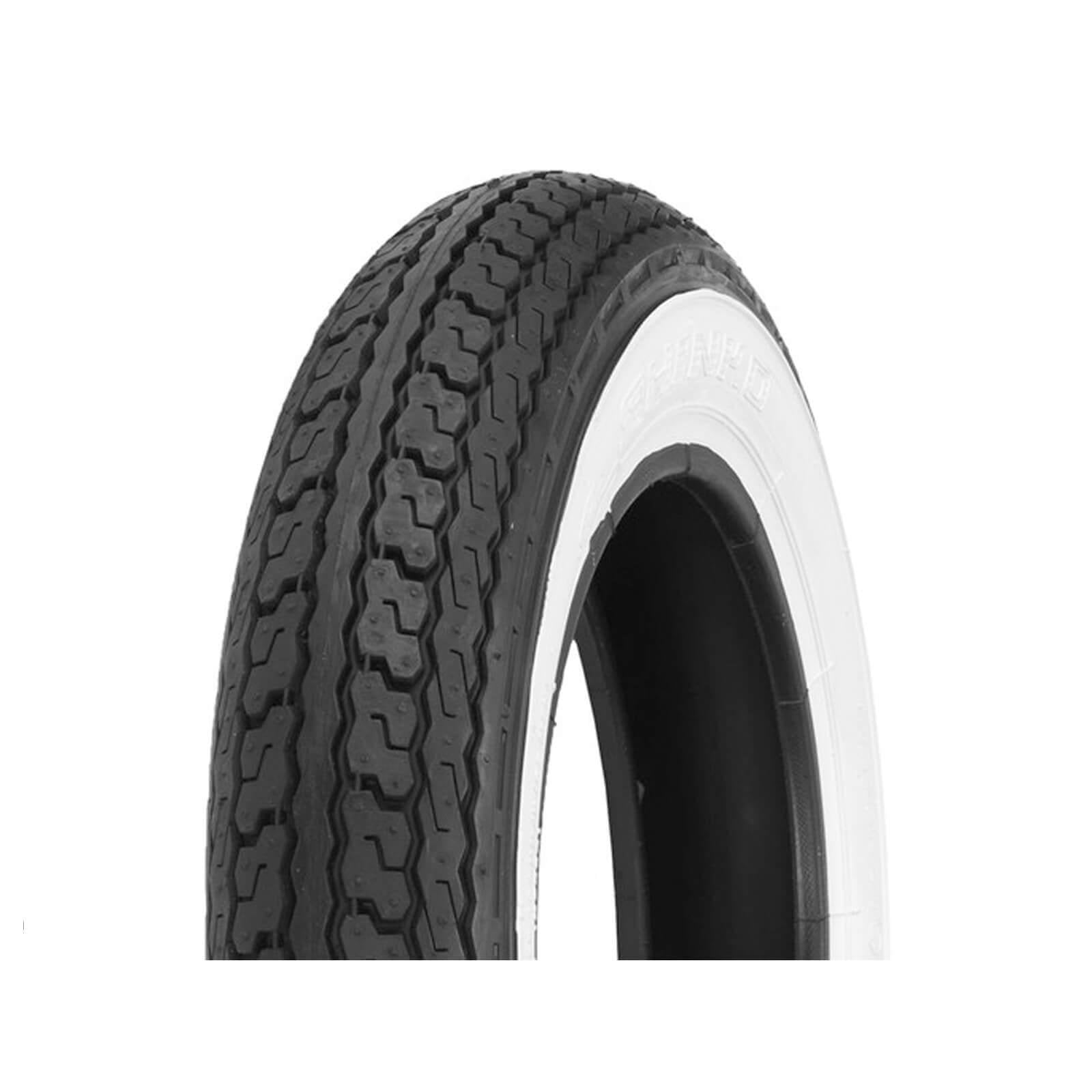 4.00-10 SR550 White Wall Shinko Scooter Tyre image 0