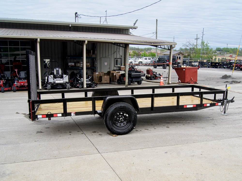 5x14 Straight Deck Utility Trailer Tall Gate 3,500lb Axle image 5
