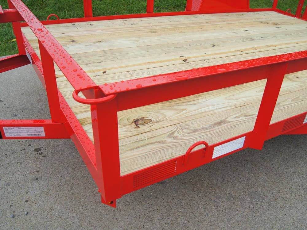 6'4" x 12 Powder Coated Dovetail Utility Trailer 3500lb Axle Powder Coated image 17