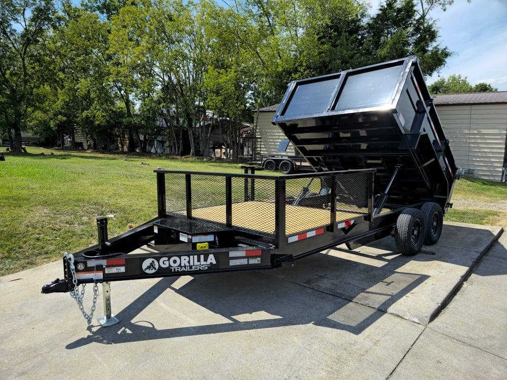 7x16 IBeam Hybrid Hydraulic Dump Trailer with 3ft Sides (2) 6K Axles image 15