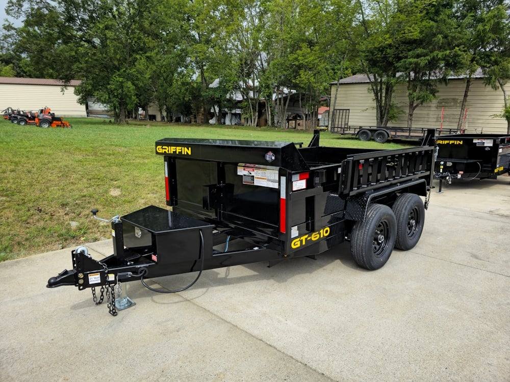 6' X 10' Hydraulic Dump Trailer With Loading Ramps GVWR 9990 image 3