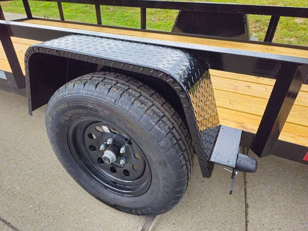 5x14 Dovetail Utility Trailer 3,500lb Axle image 5