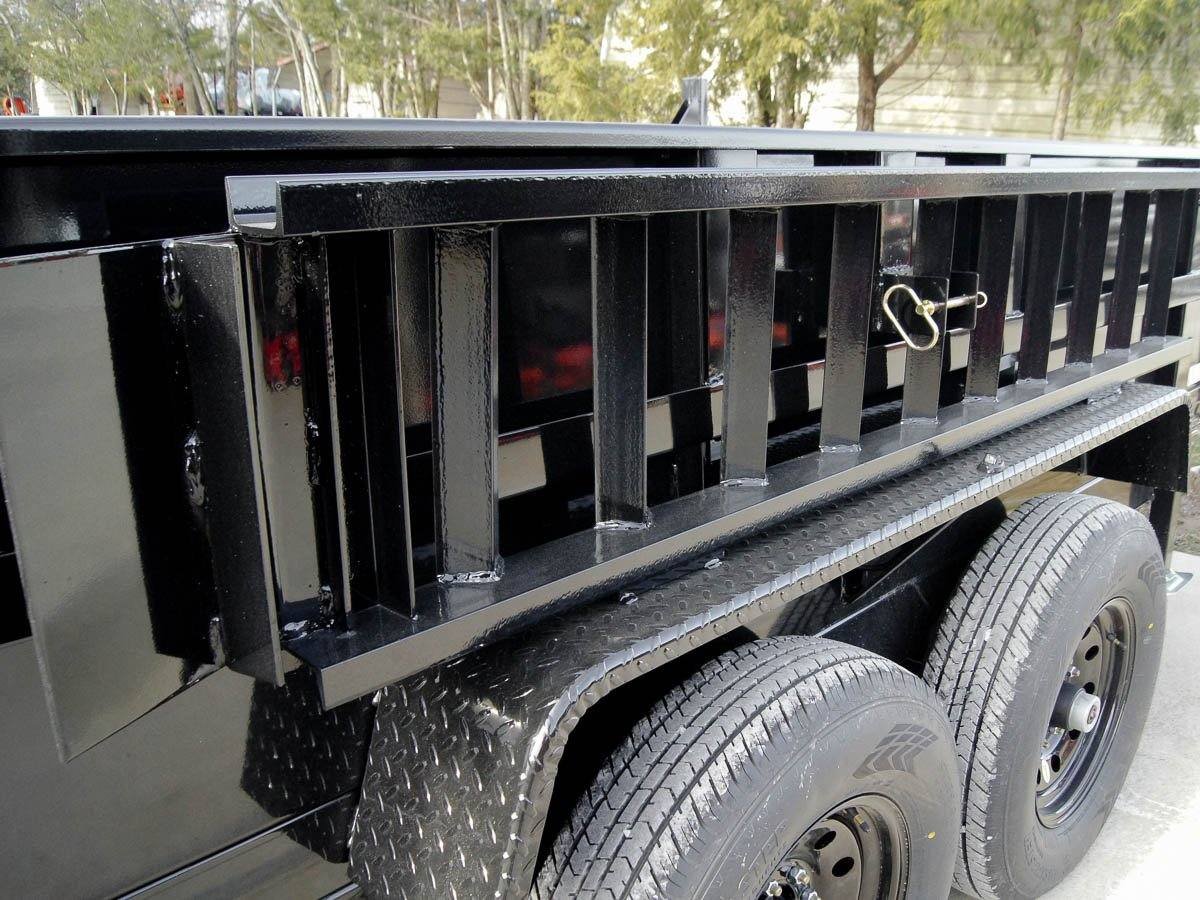 7x16 Gooseneck Telescopic Dump Trailer with 2ft Sides (2) 7K Axles image 20