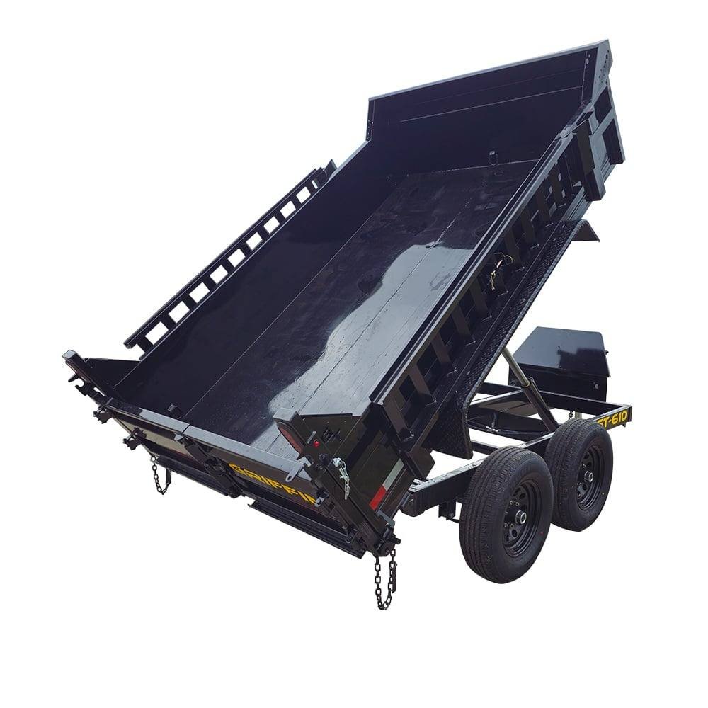 6' X 10' Hydraulic Dump Trailer With Loading Ramps GVWR 9990 image 1