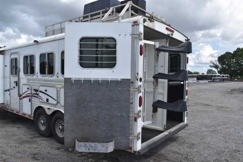 2007 American Spirit 8410GLQ 4 Horse Trailer with 10′ Short Wall image 29