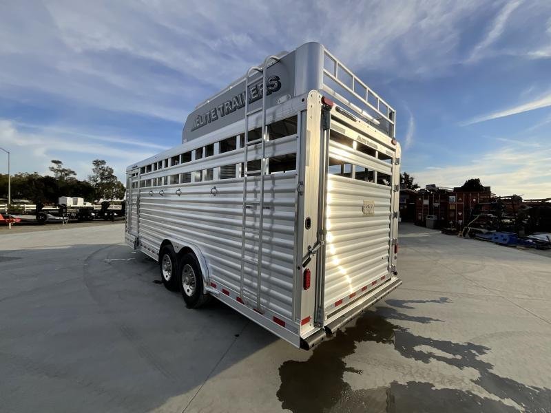 NEW 2024 Elite Trailers 5 Horse Stock Combo BP Horse Trailer image 4