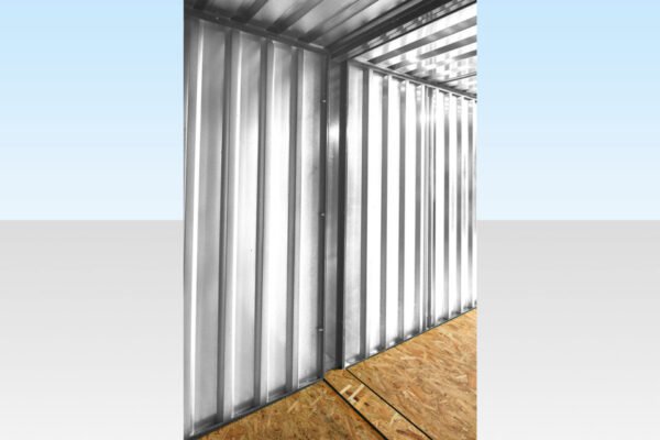6M X 2.1M End Linked Flat Packed Container Bundle (Galvanised) image 3