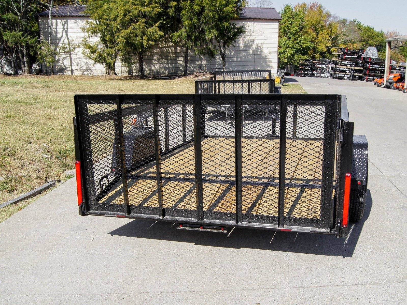6.4x10 Dovetail Utility Trailer with 2ft Mesh Sides 3,500lb Axle image 4