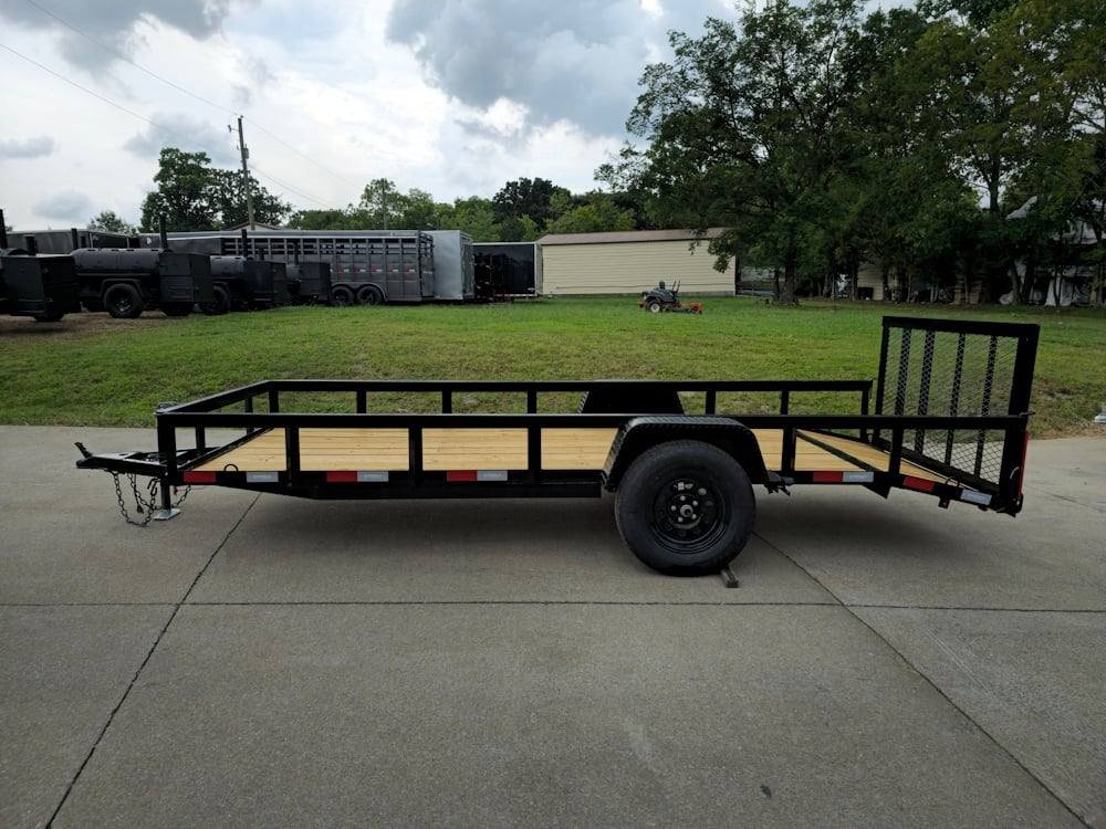 5x14 Dovetail Utility Trailer 3,500lb Axle image 3