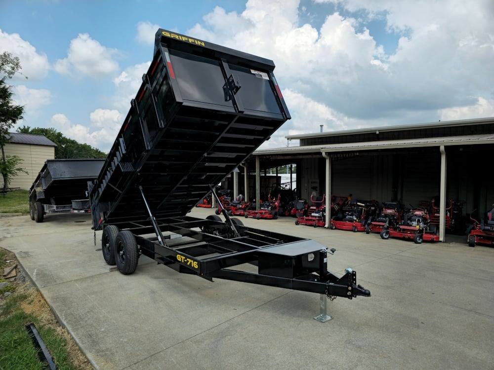 7x16 Hydraulic Dump Trailer with 3ft Sides (2) 7K Axles image 22