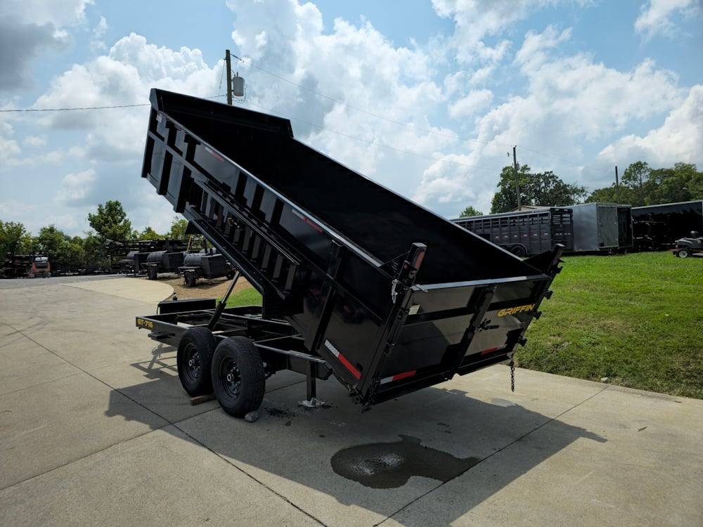 7x16 Hydraulic Dump Trailer with 3ft Sides (2) 7K Axles image 18