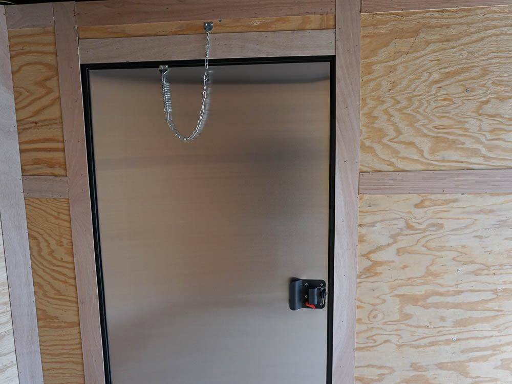 7x12 Enclosed Trailer Black V-Nose Blackout Package 3,500lb Axle Storage image 17