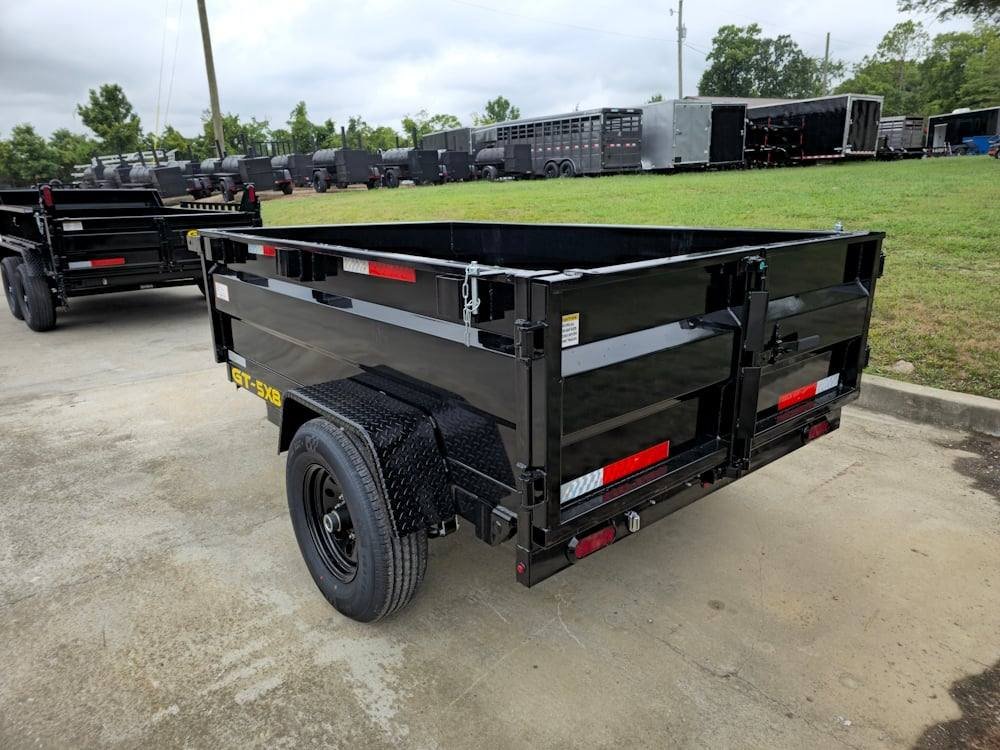 5x8 Hydraulic Dump Trailer 24" Sides 5,200lb Axle with Brake image 4