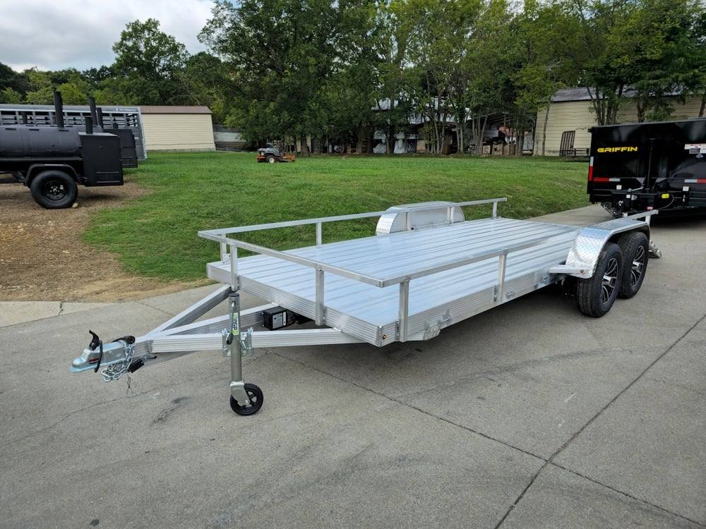 6.4' x 16' All Aluminum Utility Trailer Dual Axle Straight Deck image 11