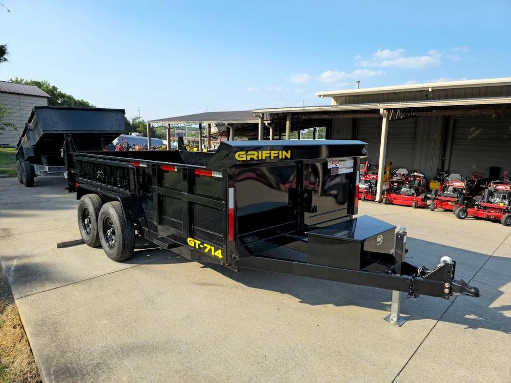 Dump Trailer 7' X 14' Hydraulic 2ft Sides 7,000lb Axles image 8