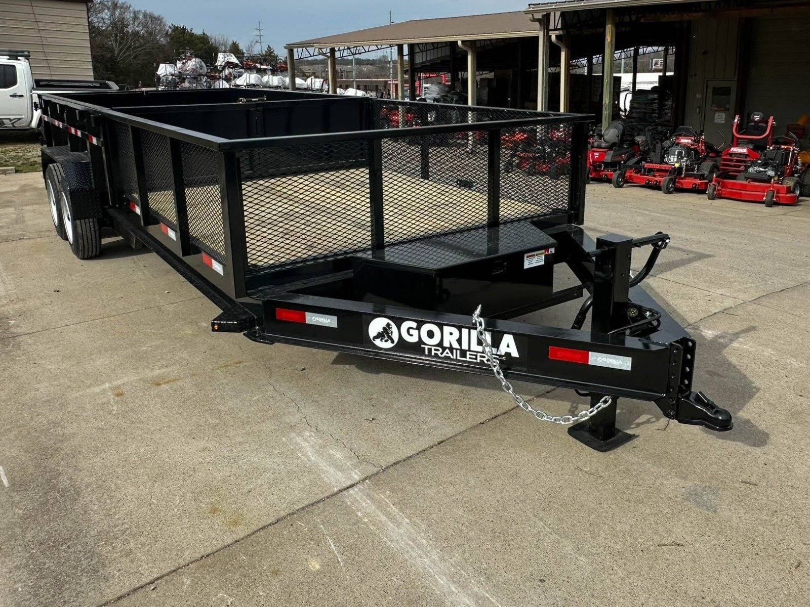 7x20 Hybrid Utility Dump Trailer 2ft Sides with Box (2) 7K Axles No Side Gate image 11