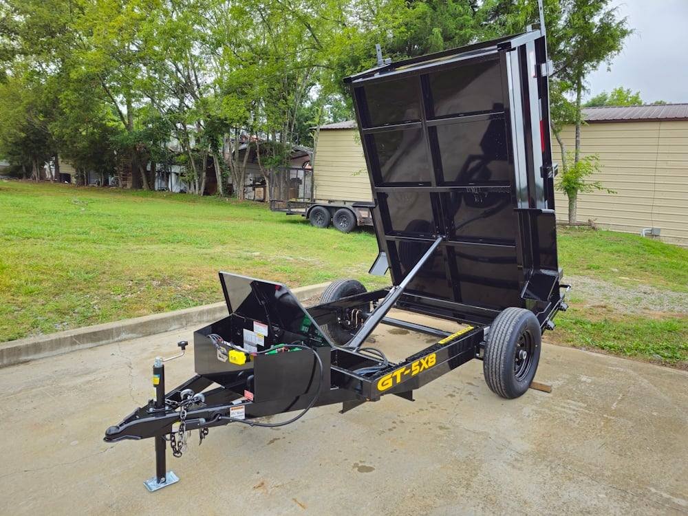 5x8 Hydraulic Dump Trailer 24" Sides 5,200lb Axle with Brake image 11