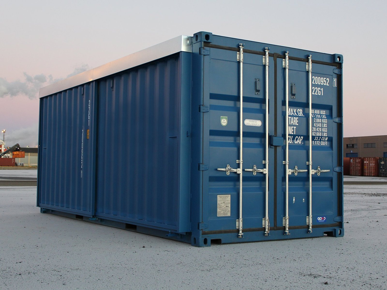 20ft High Cube Container – Hazardous Waste Container, Side opening (9ft 6′ high) image 2