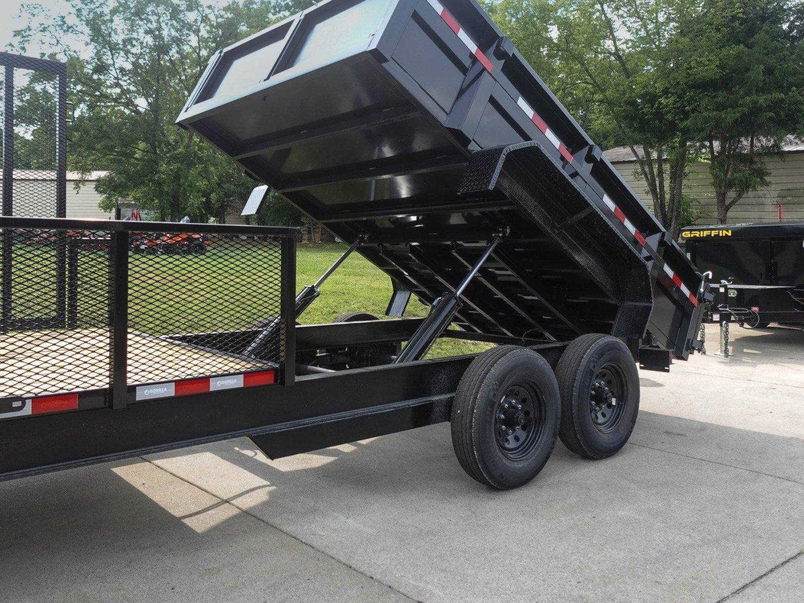 7x20 Hybrid Utility Dump Trailer 2ft Sides with Box (2) 7K Axles image 29