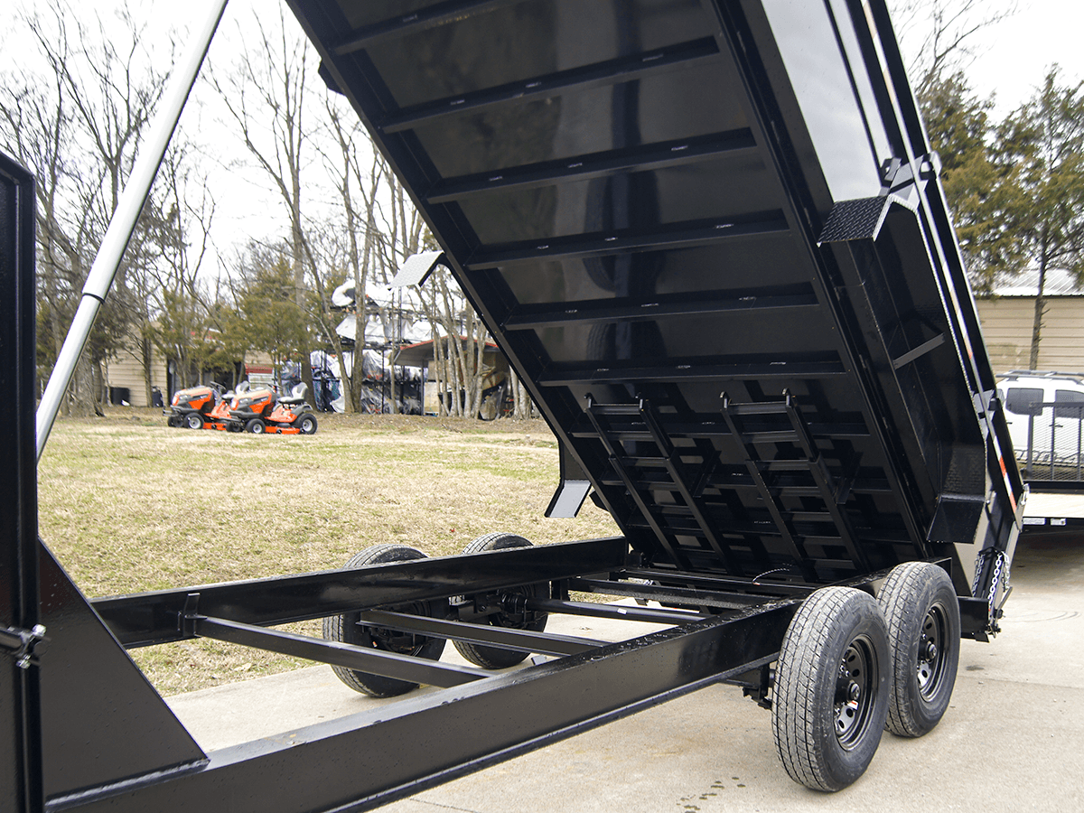 7x16 Gorilla Telescopic Gooseneck IBeam Dump Trailer 3ft Sides (2) 7K Axles image 22