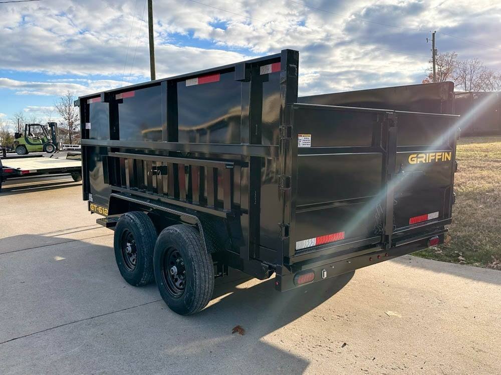 6x12 Hydraulic Dump Trailer with 4ft Sides (2) 5,200lb Axles image 3