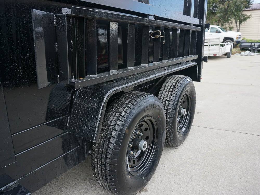 7x12 Hydraulic Dump Trailer with 4ft Sides (2) 7K Axles image 14