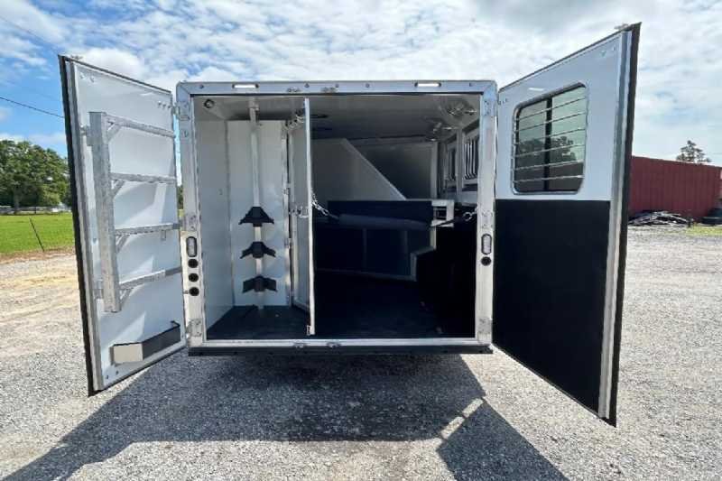 New 2024 Lakota 8313RKBGLQ Charger 3 Horse Trailer with 13′ Short Wall image 5