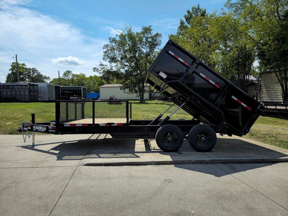 7x16 IBeam Hybrid Hydraulic Dump Trailer with 3ft Sides (2) 6K Axles image 16