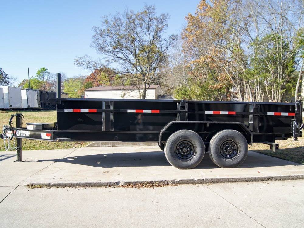 7x16 Gorilla Telescopic IBeam Dump Trailer with 2ft Sides (2) 7K Axles image 5