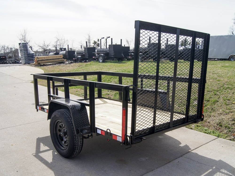 5x8 Straight Deck Utility Trailer with 2ft Side Rails 3500lb Axle image 3