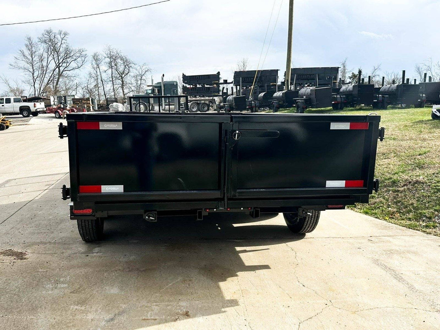 7x20 Hybrid Utility Dump Trailer 2ft Sides with Box (2) 7K Axles No Side Gate image 6