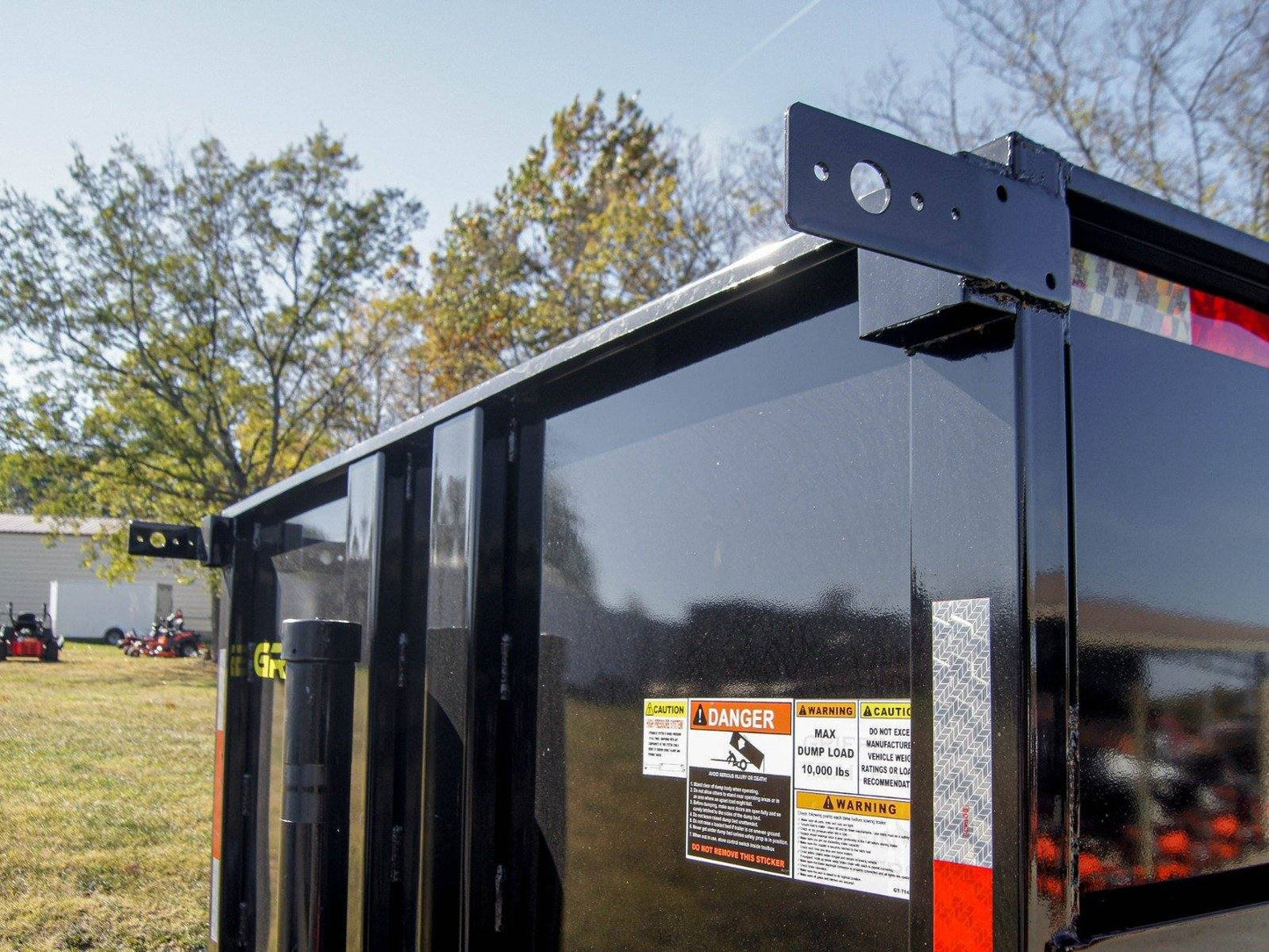 7x16 Telescopic Dump Trailer with 4ft Sides (2) 7K Axles 14k GVWR image 15