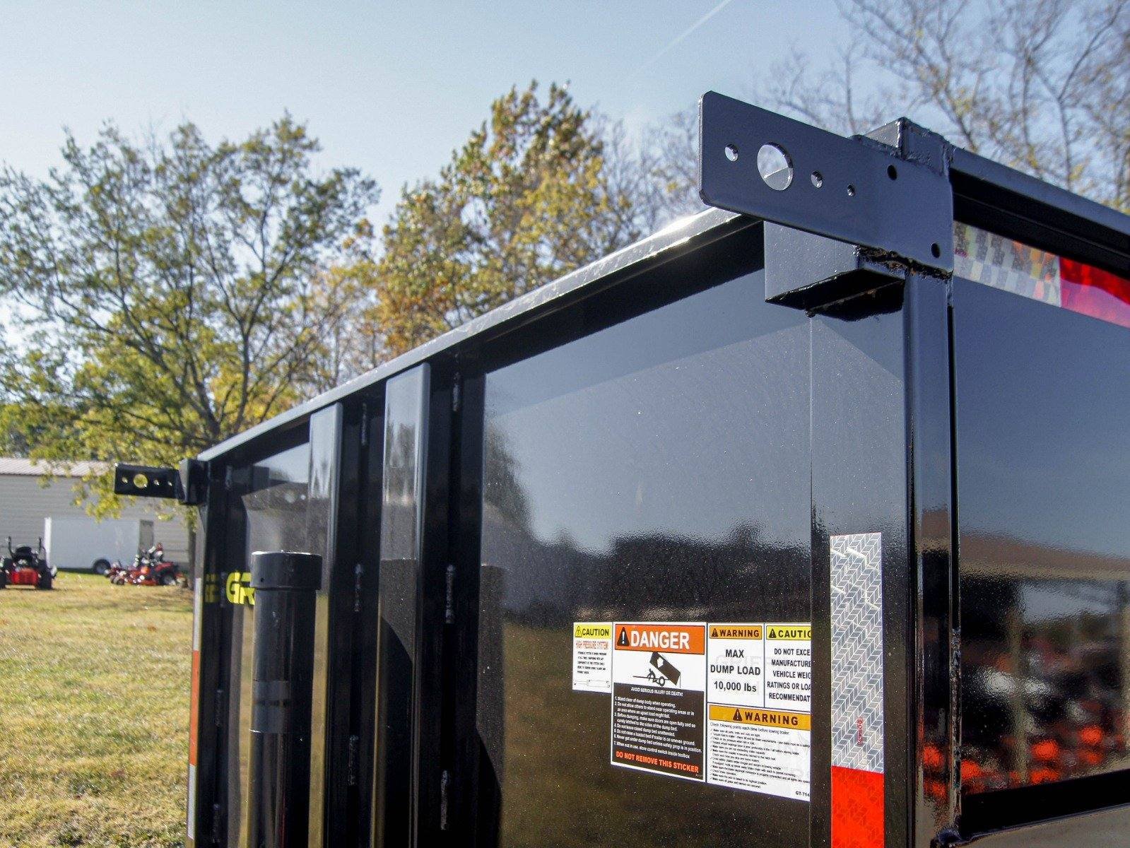 7x16 Telescopic Dump Trailer with 4ft Sides (2) 7K Axles 14k GVWR image 15